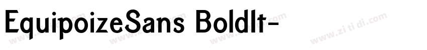 EquipoizeSans BoldIt字体转换